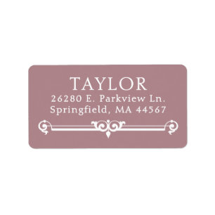 Chic Modern Return Address Labels
