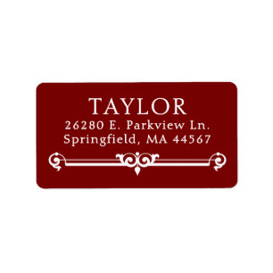 Chic Modern Return Address Labels