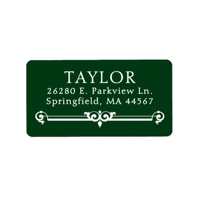 Chic Modern Return Address Labels (Front)
