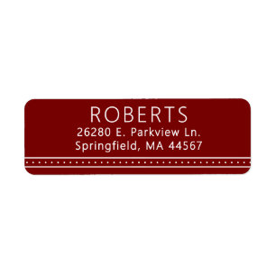 Chic Modern Return Address Labels