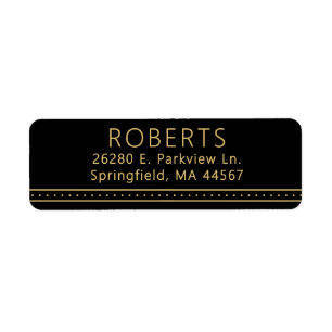 Chic Modern Return Address Labels