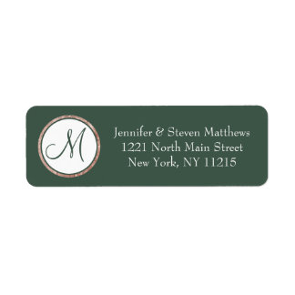 Chic Modern Sage Green Rose Gold Cirogramme