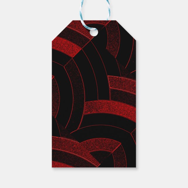 chic modern sophisticated chevrons gift tags (Back)