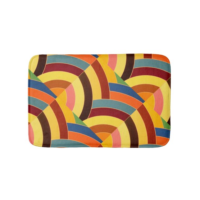 chic modern stylish chevrons bath mat (Front)