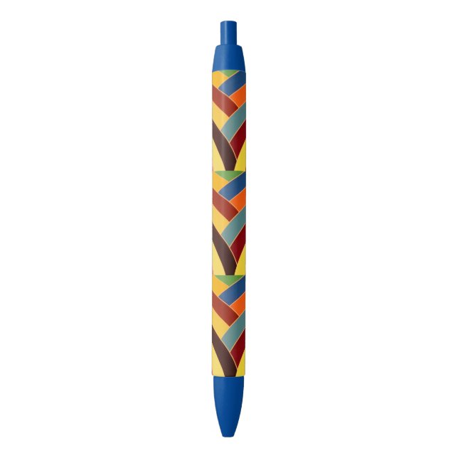 chic modern stylish chevrons black ink pen (Front Vertical)