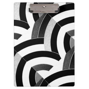 chic modern stylish red/black chevrons clipboard