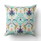 Chic modern teal navy blue ikat tribal pattern