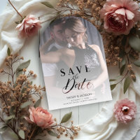 Chic Modern Transparency Wedding Photo Script