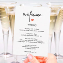 Chic Modern Wedding Weekend Itinerary And Welcome