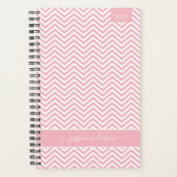 Chic moderne Chevron Zigzag Blush Rose Girl Script