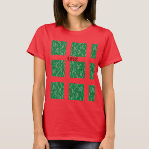 Chic moderne motifs floraux T-shirt