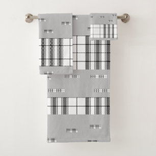Chic moderne plaqué noir et blanc