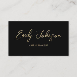 Chic moderne tendance main lettres Carte de visite