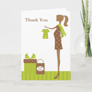 Chic Mom To Be Baby Shower Greeting Cards