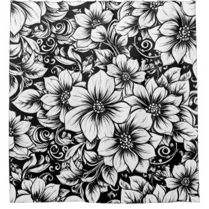 Chic Monochrome Floral Luxury Pattern (1)