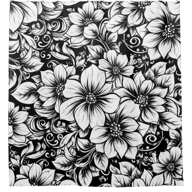 Chic Monochrome Floral Luxury Pattern (1) (Front)