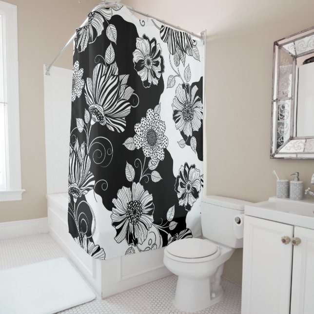 Chic Monochrome Floral Luxury Pattern (4) (In Situ)