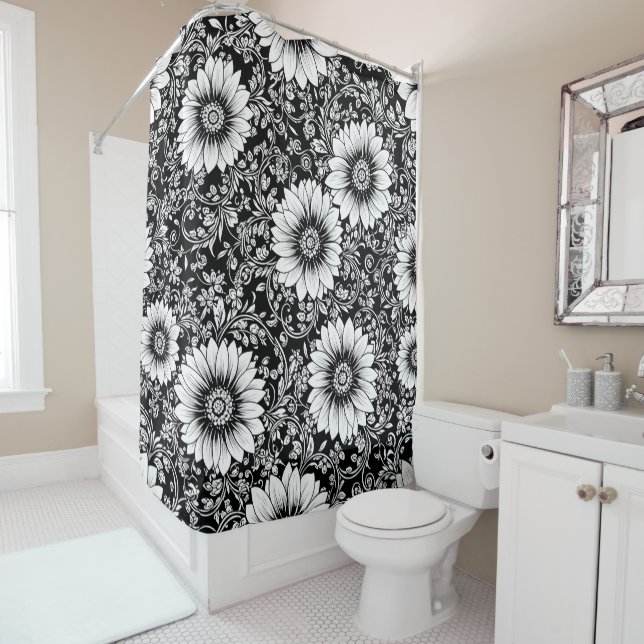 Chic Monochrome Floral Luxury Pattern (5) (In Situ)