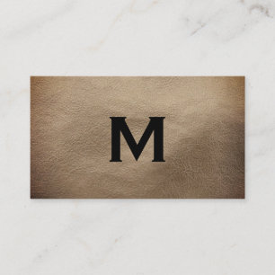 Chic Monogram Business Card