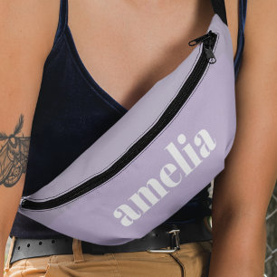 Chic Monogram Lavender Purple Fanny Pack