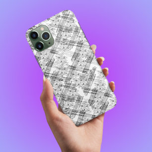 Chic Monogramed Flowers and stripes Case-Mate iPho iPhone 13 Case