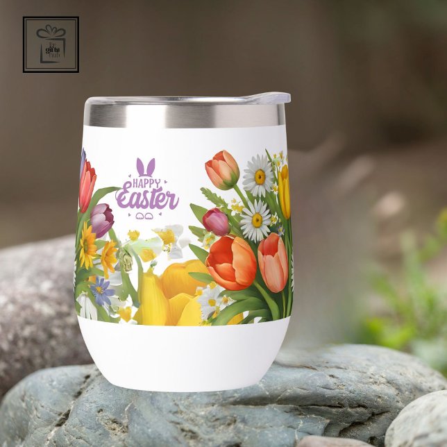 Chic Monogramme Bouquet de printemps Daffodil Tuli (Créateur téléchargé)