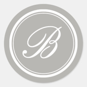 Chic monogramme personnalisé autocollants de maria
