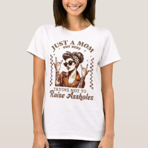 Chic Motherhood Rock Funny Mothers Day T-Shirt