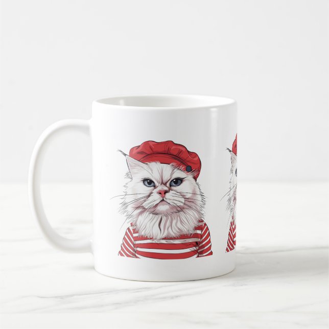 Chic Mug de chat parisien (Gauche)