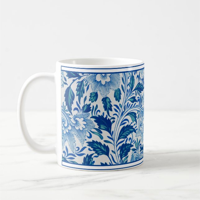 Chic Mug de la Chinoiserie Bleu et Blanc (Gauche)