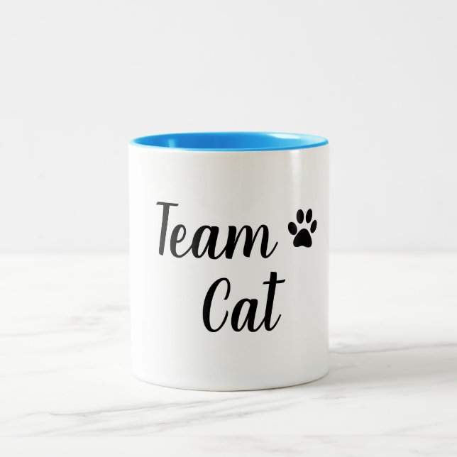 CHIC MUG_ TEAM CAT Two-Tone COFFEE MUG (Center)