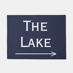 Chic Navy and White The Lake & Arrow Doormat