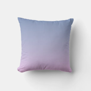 Chic Navy Blue and Pink Ombre Throw Pillow