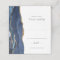 Chic Navy Blue Gold Agate Wedding Table