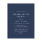 Chic Navy Blue Graduation Party
