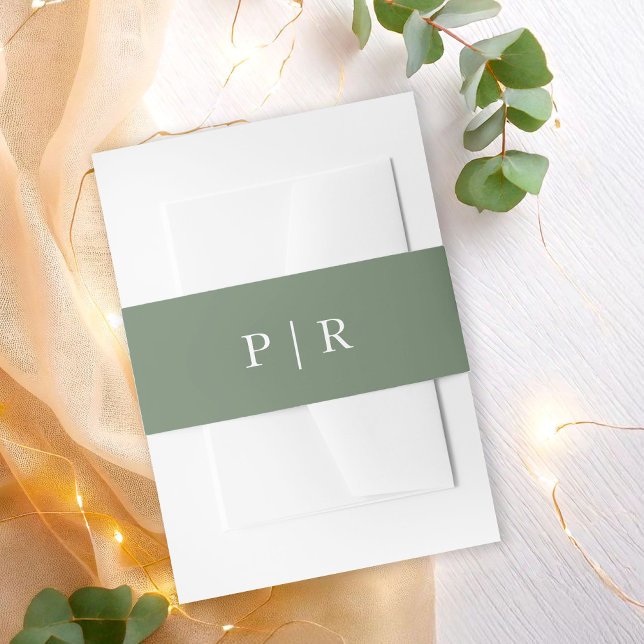 Chic Neutral Colours Boho Wedding Invitation Belly Band (Creator Uploaded)