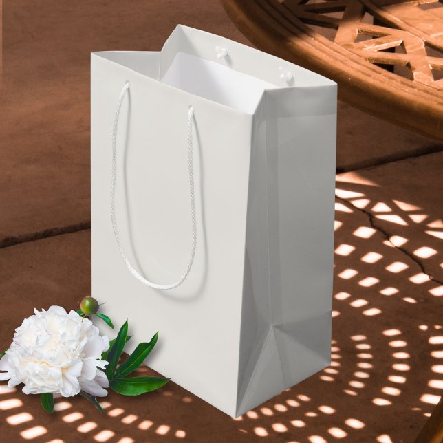 Chic Neutral Light Beige Wedding  Medium Gift Bag (Creator Uploaded)