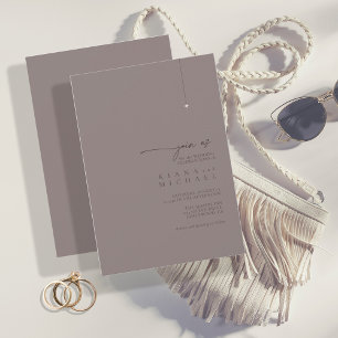 Chic Neutrals Wedding Warm Grey ID1020 Invitation