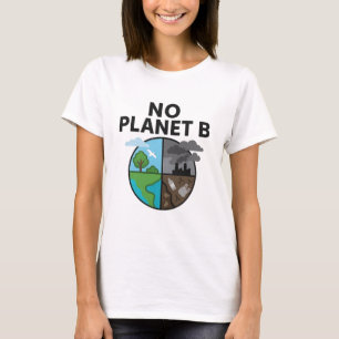 Chic No Planet B Tee for Eco Conscious Women