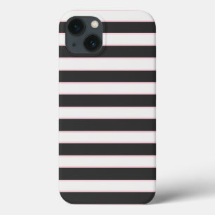 Chic noir rose rayé Samsung Galaxy Note 4 Coque