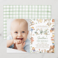 Chic Nursery Rhyme Greenery 1st Birthday Photo