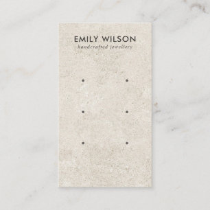 CHIC OFF WHITE STUCCO 3 STUD EARRING CARTE D'AFFIC