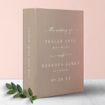 Chic Ombre Beige & Blush Pink Wedding Photo Album Binder<br><div class="desc">Chic Ombre Beige & Blush Pink Wedding Photo Album Binder. This modern minimal Album option is simple classic and elegant with a subtle ombre gradient fade and a pretty signature script calligraphy font with tails. Shown in the Clay Chic Ombre Beige & Blush Pink Colorway. Available in several colour options,...</div>
