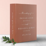 Chic Ombre Terracotta & Blush Wedding Photo Album Binder<br><div class="desc">Chic Ombre Terracotta & Blush Wedding Photo Album Binder. This modern minimal Album option is simple classic and elegant with a subtle ombre gradient fade and a pretty signature script calligraphy font with tails. Shown in the Clay Chic Ombre Terracotta & Blush Colorway. Available in several colour options, or feel...</div>