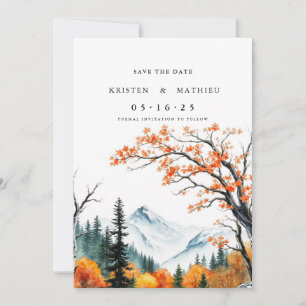 Chic Online Mountain Save The Date