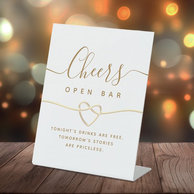 Chic Open Bar Wedding Sign (Creator Uploaded)