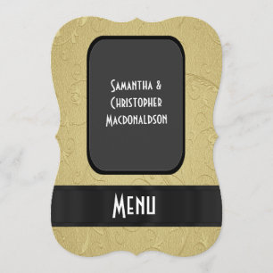Chic or élégant menu mariage formel