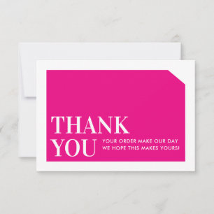 CHIC ORDER INSERT entreprise merci magenta rose