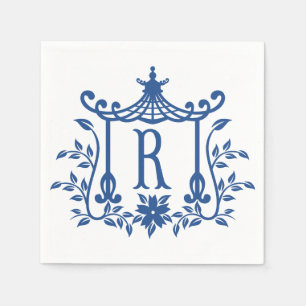 Chic Pagoda Monogram R Napkins
