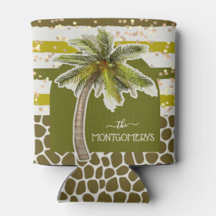 Chic Palm Tree Can Cooler